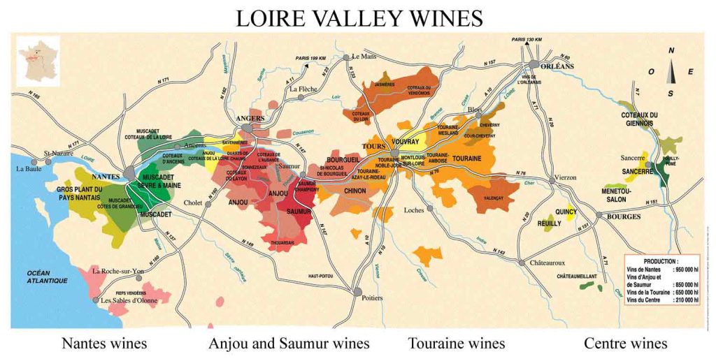 루아르 loire 밸리 지도